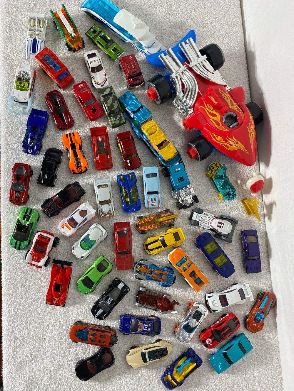 Hot Wheels Mixed Loose Vehicles Bulk Collection Lot (53 Pieces)